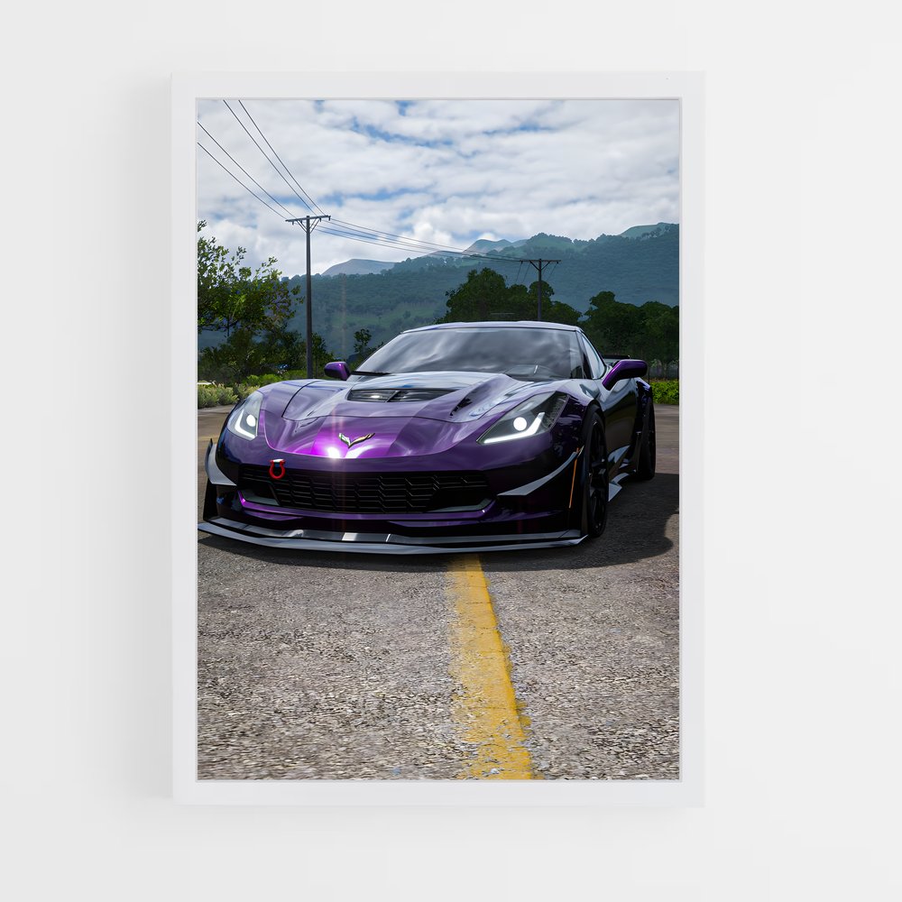 Poster Speed Purple Vibes – affiche Chevrolet (vue 3)
